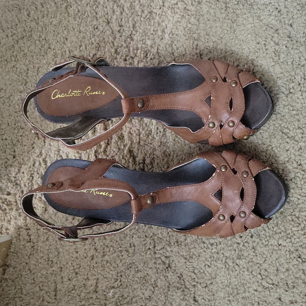 Charlotte Russse strappy heels size 8